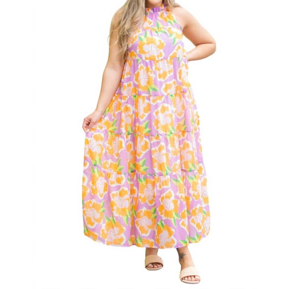 NEW MICHELLE MCDOWELL bethany dress in sea flower lilac